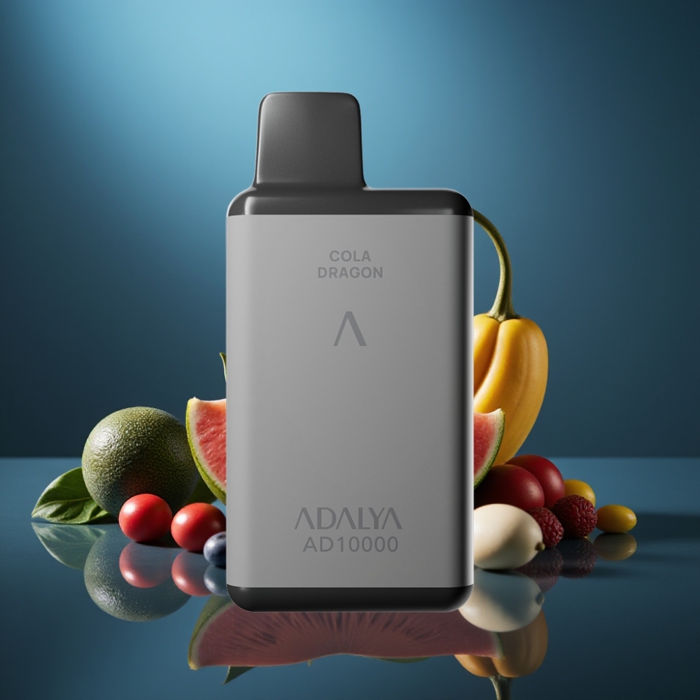 Adalya AD 10000 Puffs Jednorazové Vape Berlínská Noc 14 ml priestorovo sivá