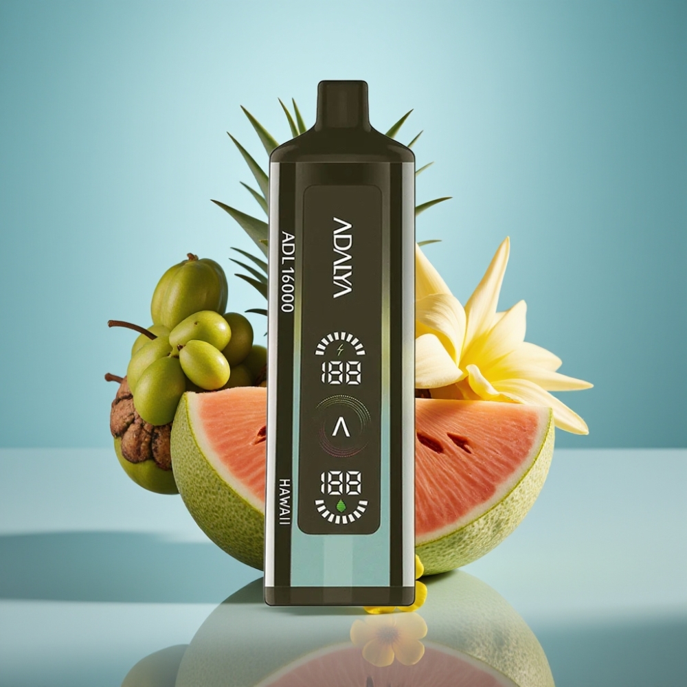 Adalya ADL 16000 PRO Puffs Jednorazové Vape Hawaii s 25ml náplňou a USB-C