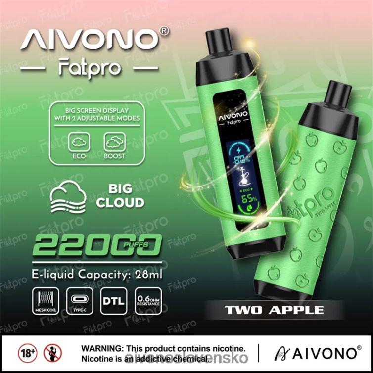 Aivono Puffs 62L8BJ1 Aivono Fatpro 22 000 dve jablká