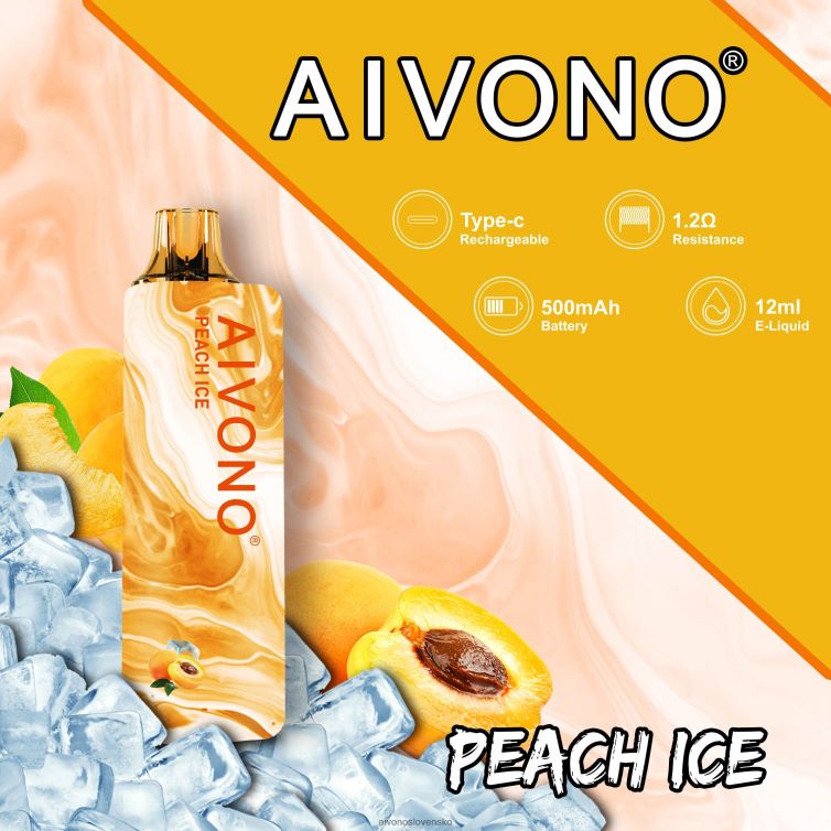 Aivono Puffs 62L8BJ103 Aivono AIM GUN 7000 broskyňový ľad
