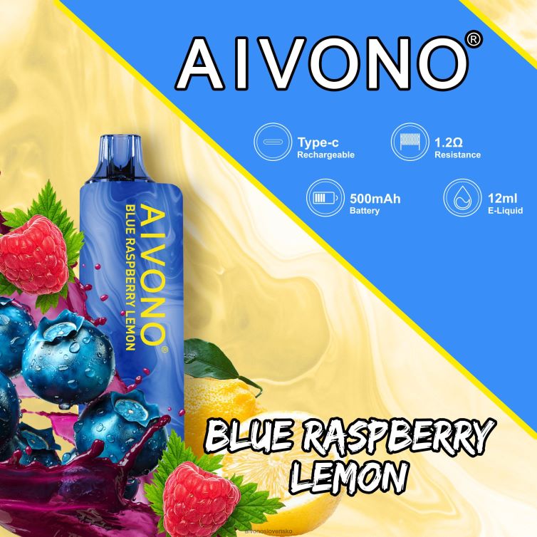 Aivono Puffs 62L8BJ109 Aivono AIM GUN 7000 čučoriedka malina citrón