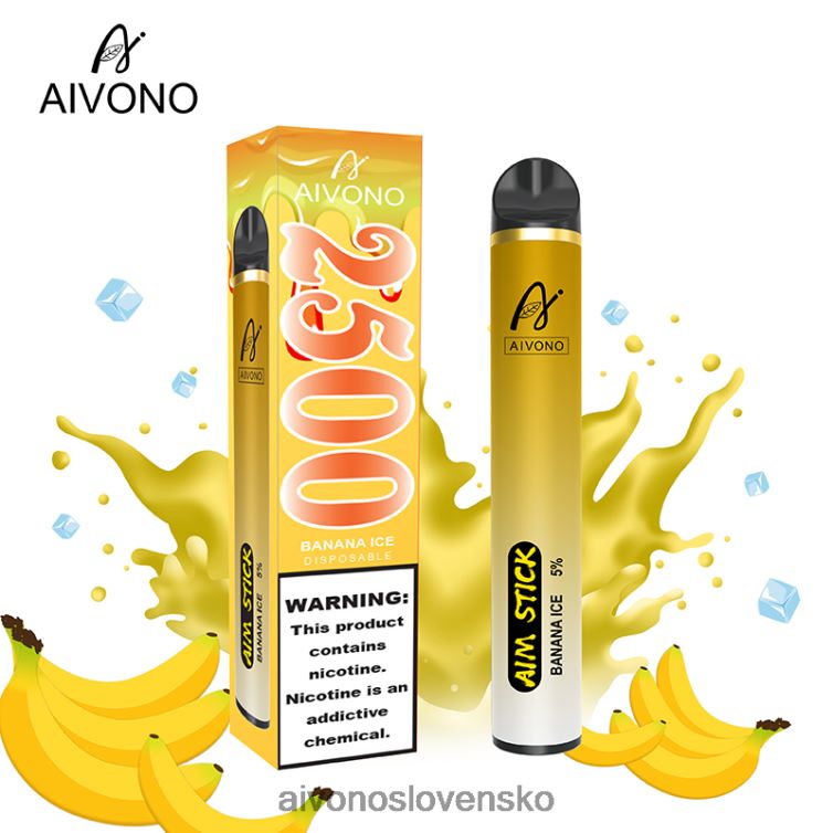 Aivono Puffs 62L8BJ151 Aivono AIM STICK 2500 banánový ľad