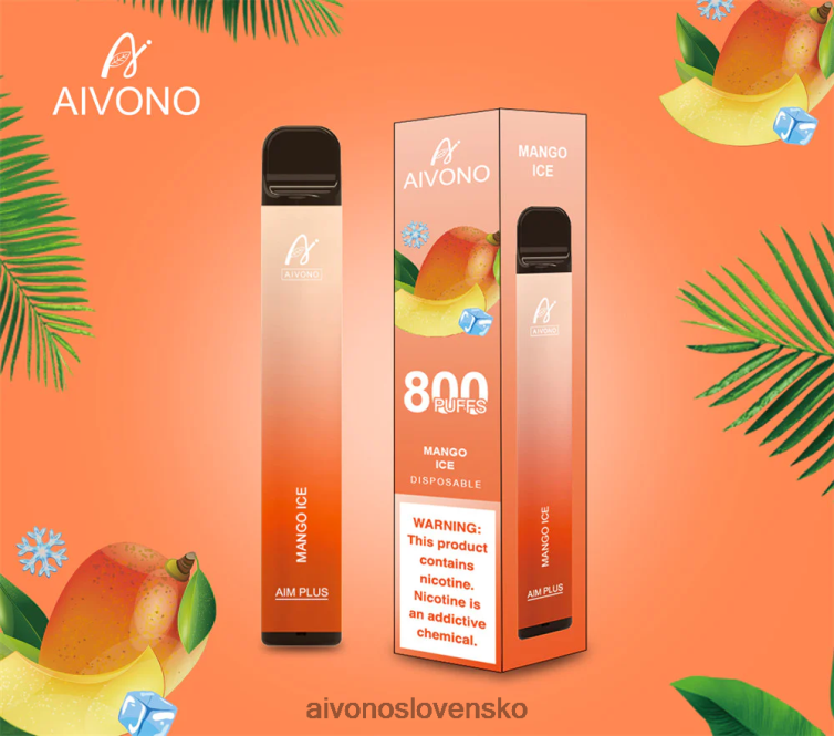 Aivono Puffs 62L8BJ184 Aivono AIM PLUS 800 mangový ľad