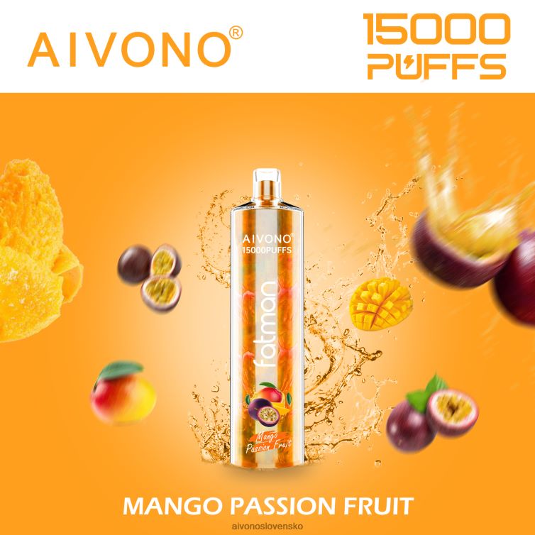 Aivono Puffs 62L8BJ19 Aivono FATMAN 15 000 mango mučenka