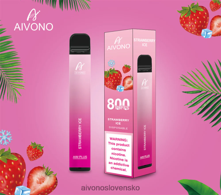 Aivono Puffs 62L8BJ193 Aivono AIM PLUS 800 jahodový ľad