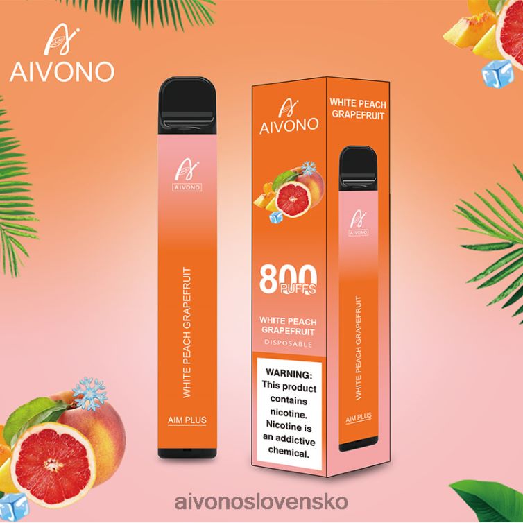 Aivono Puffs 62L8BJ199 Aivono AIM PLUS 800 biely broskyňový grapefruit