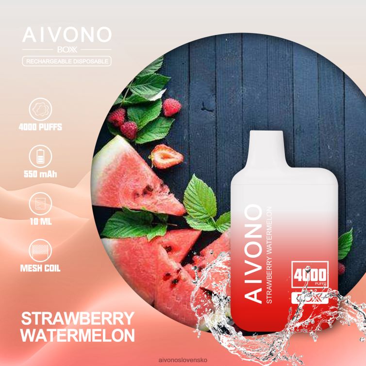 Aivono Puffs 62L8BJ214 Aivono AIM BOXX 4000 jahodový melón