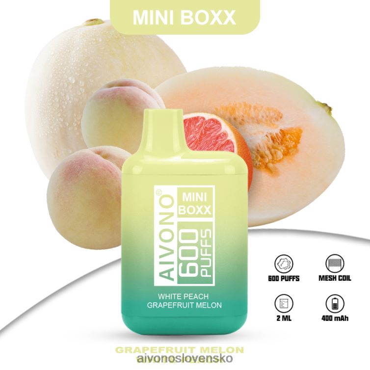 Aivono Puffs 62L8BJ241 Aivono AIM MINI BOXX 600 biela broskyňa grapefruitový melón