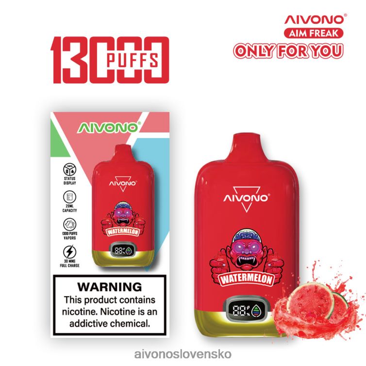 Aivono Puffs 62L8BJ244 Aivono AIM FREAK 13 000 vodný melón
