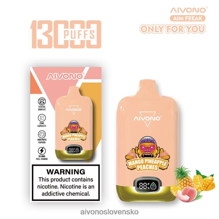 Aivono Puffs 62L8BJ250 Aivono AIM FREAK 13 000 mango ananás broskyne