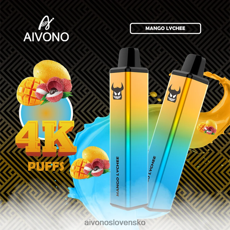 Aivono Puffs 62L8BJ262 Aivono AIM FREAK 4000 mangové liči