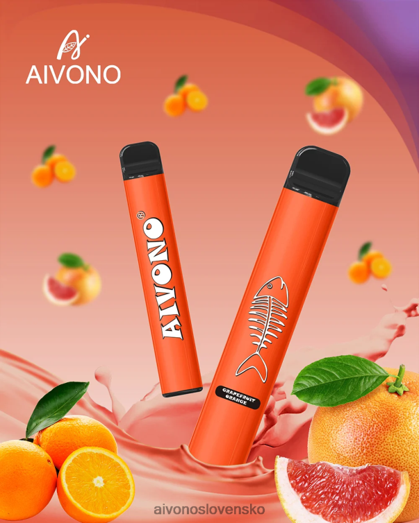 Aivono Puffs 62L8BJ280 Aivono AIM FISHBONE 600 grapefruitový pomaranč