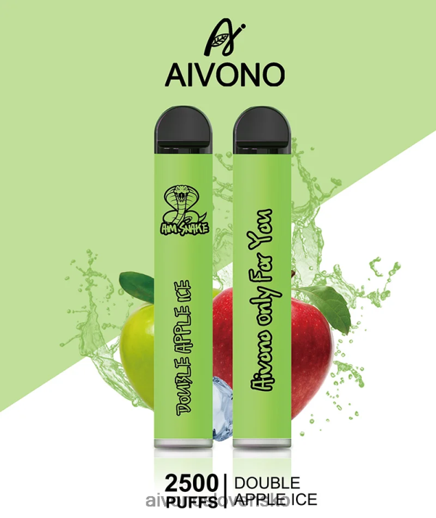 Aivono Puffs 62L8BJ304 Aivono AIM SNAKE 2500 dvojitý jablkový ľad