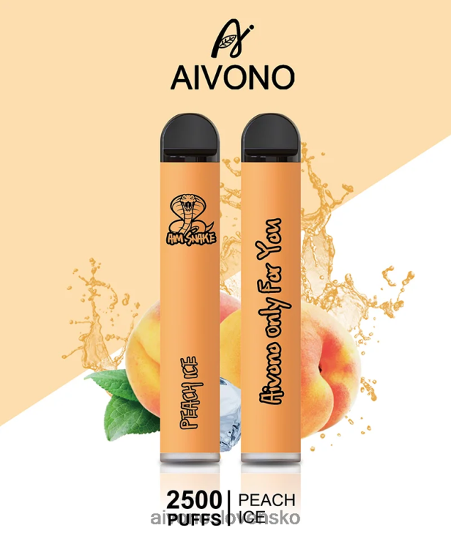 Aivono Puffs 62L8BJ316 Aivono AIM SNAKE 2500 broskyňový ľad