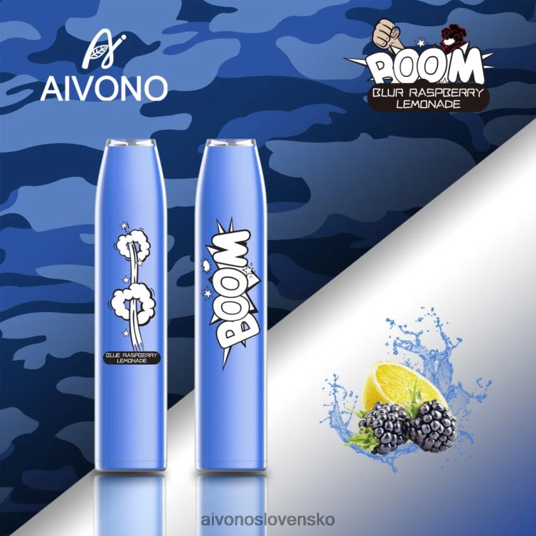 Aivono Puffs 62L8BJ355 Aivono AIM BOOM 600 modrá malinová limonáda