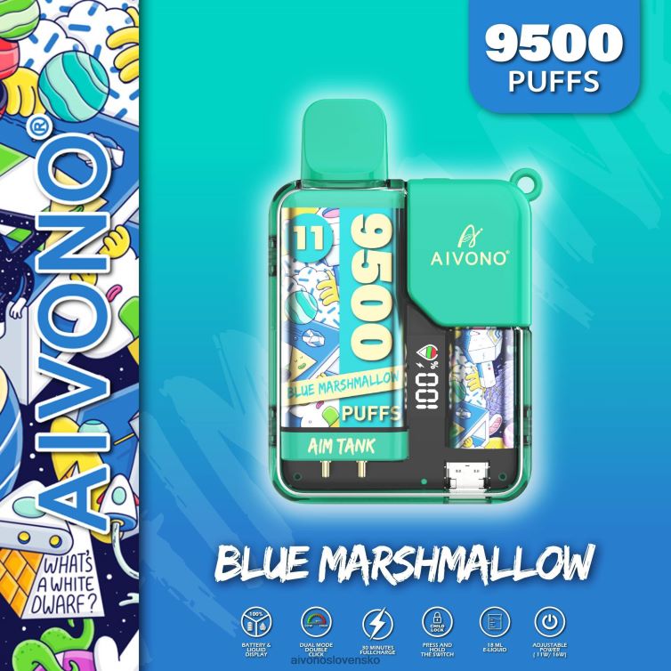 modrý marshmallow