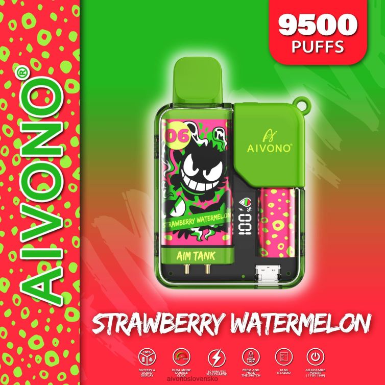 Aivono Puffs 62L8BJ46 Aivono AIM TANK 9500 jahodový melón