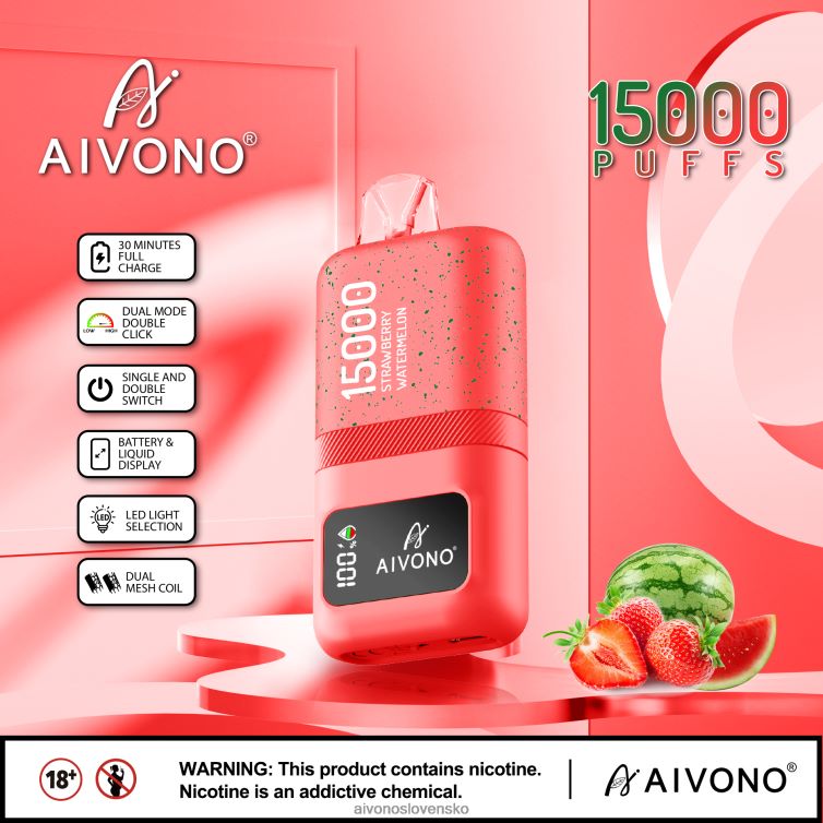 Aivono Puffs 62L8BJ58 Aivono AIM magic 15 000 jahodový melón