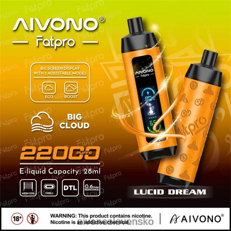Aivono Puffs 62L8BJ7 Aivono Fatpro 22 000 lucidný sen