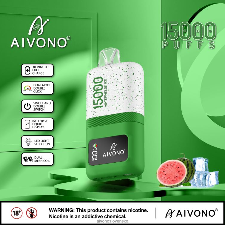Aivono Puffs 62L8BJ70 Aivono AIM magic 15 000 melónový ľad