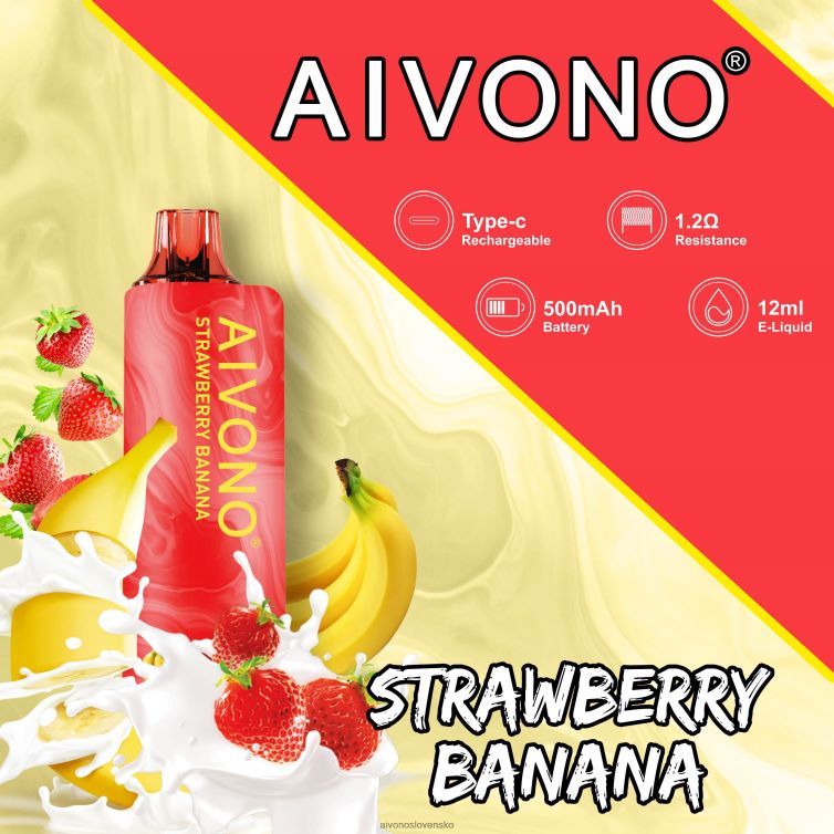 Aivono Slovensko 62L8BJ107 Aivono AIM GUN 7000 jahodový banán