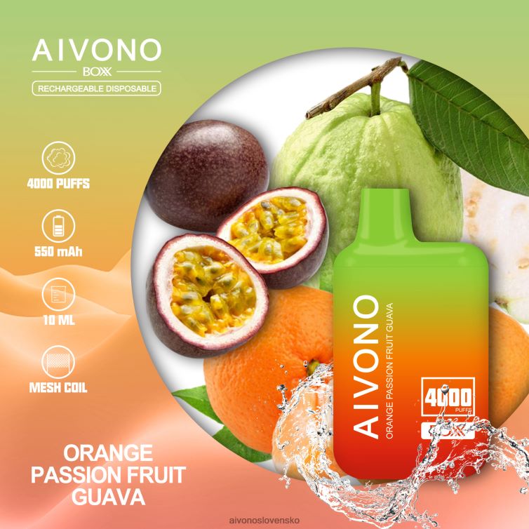 Aivono Slovensko 62L8BJ212 Aivono AIM BOXX 4000 pomarančová guava z mučenky