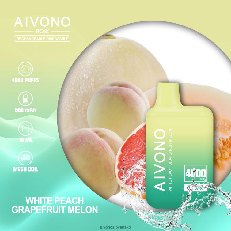 Aivono Slovensko 62L8BJ224 Aivono AIM BOXX 4000 biela broskyňa grapefruitový melón