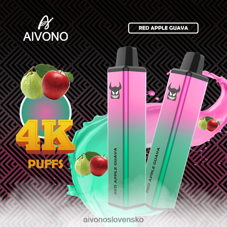 Aivono Slovensko 62L8BJ257 Aivono AIM FREAK 4000 červené jablko guava