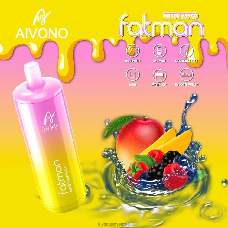 Aivono Slovensko 62L8BJ26 Aivono FATMAN 6800 zmiešané mango
