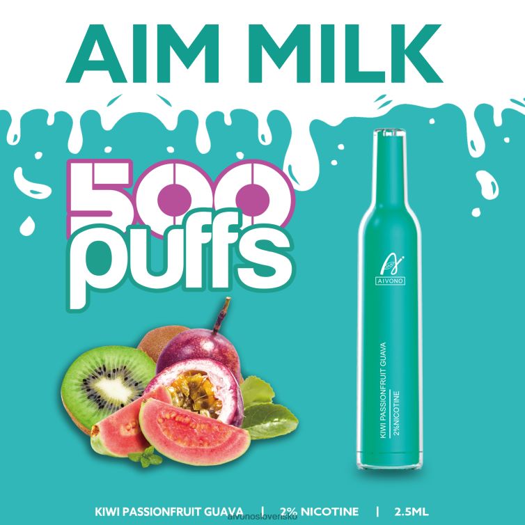Aivono Slovensko 62L8BJ272 Aivono AIM MILK 500 kiwi marakujová guava