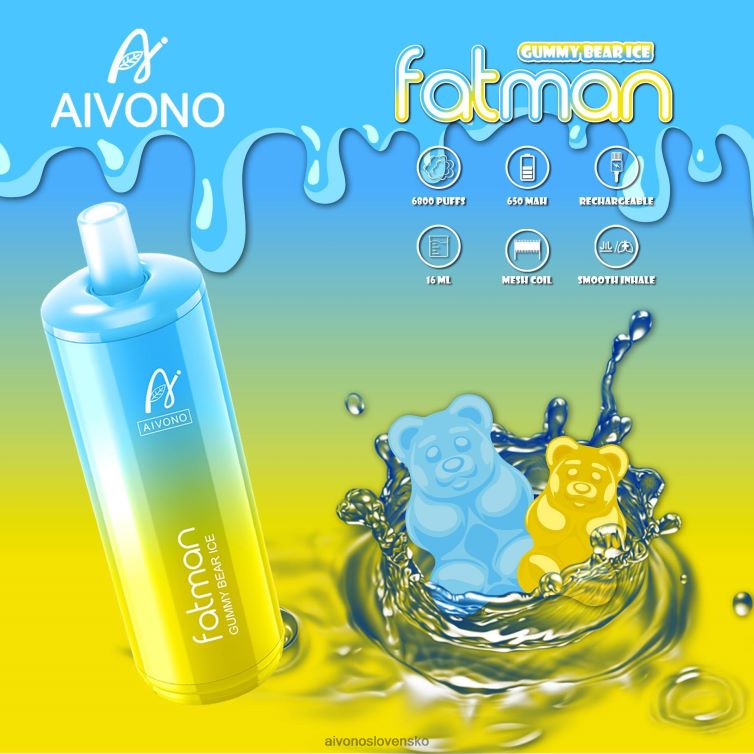 Aivono Slovensko 62L8BJ32 Aivono FATMAN 6800 gumový medvedí ľad