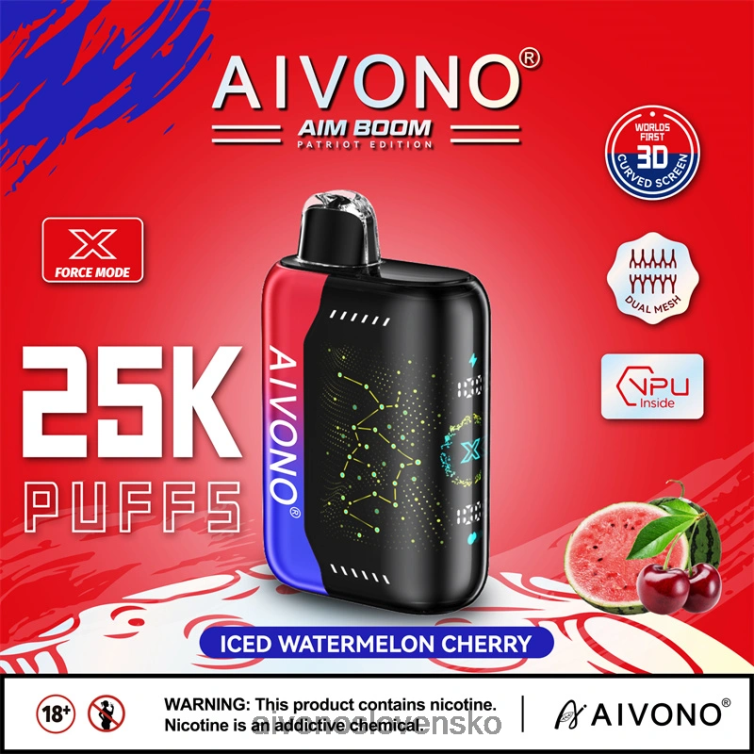 Aivono Slovensko 62L8BJ347 Aivono AIM BOOM 25 000 ľadová melónová čerešňa