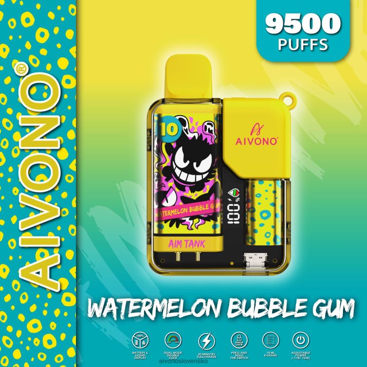 Aivono Slovensko 62L8BJ44 Aivono AIM TANK 9500 žuvačka z vodného melónu