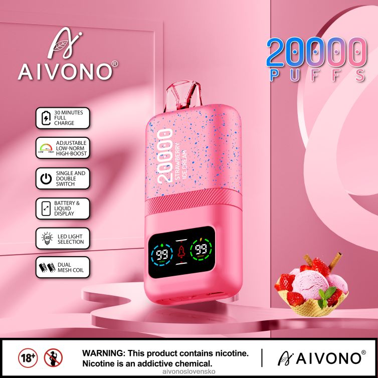 Aivono Slovensko 62L8BJ80 Aivono AIM magic 20 000 jahodová zmrzlina