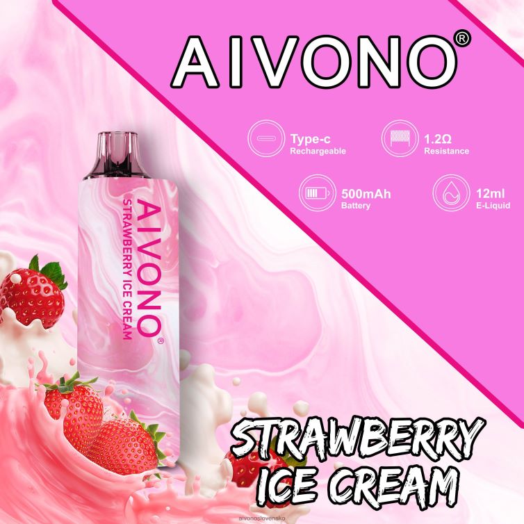 Aivono Vape Slovensko 62L8BJ105 Aivono AIM GUN 7000 jahodová zmrzlina
