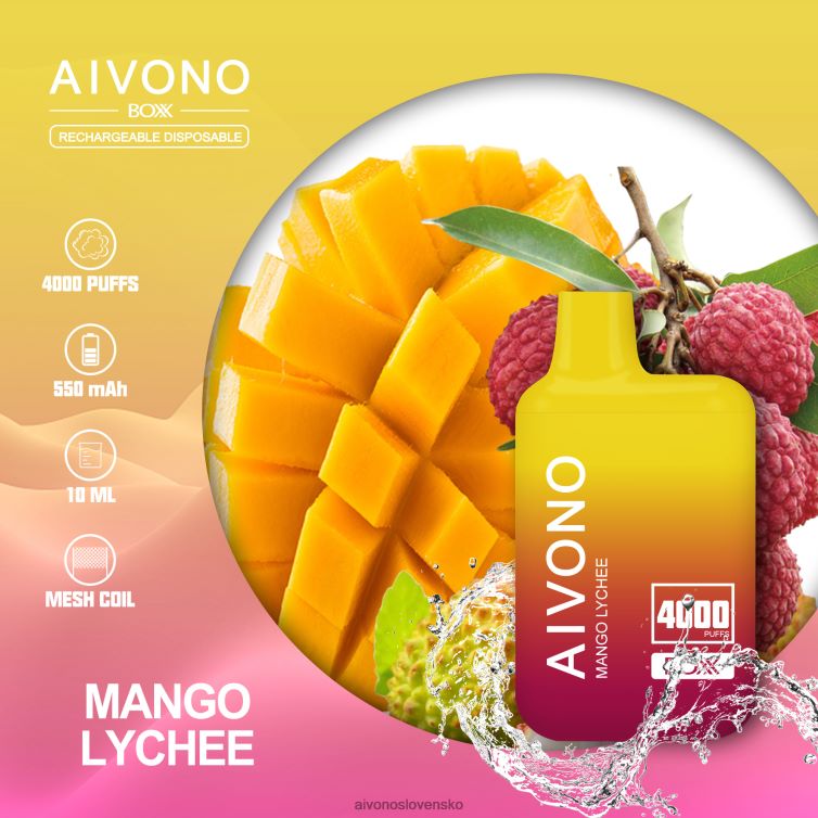 Aivono Vape Slovensko 62L8BJ216 Aivono AIM BOXX 4000 mangové liči