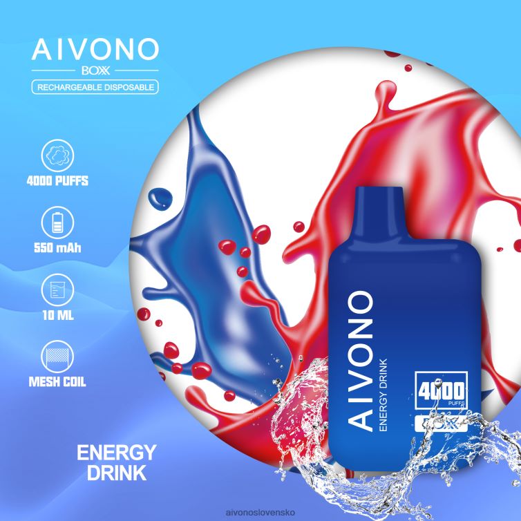 Aivono Vape Slovensko 62L8BJ225 Aivono AIM BOXX 4000 energetický nápoj