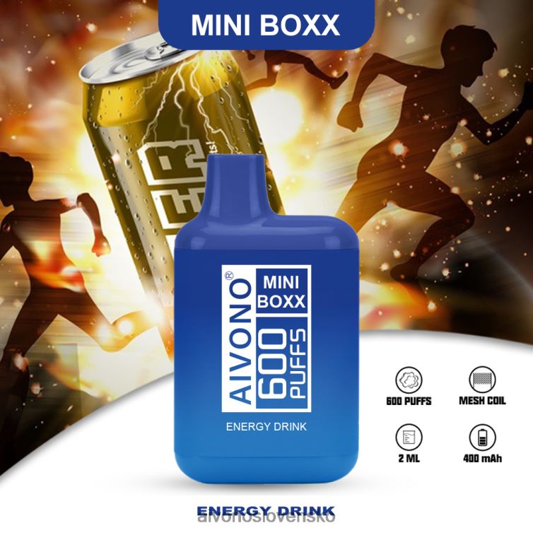 Aivono Vape Slovensko 62L8BJ237 Aivono AIM MINI BOXX 600 energetický nápoj