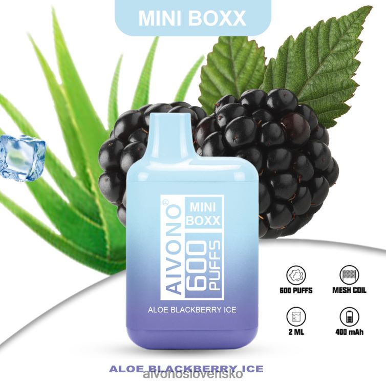 Aivono Vape Slovensko 62L8BJ240 Aivono AIM MINI BOXX 600 aloe súčasný ľad