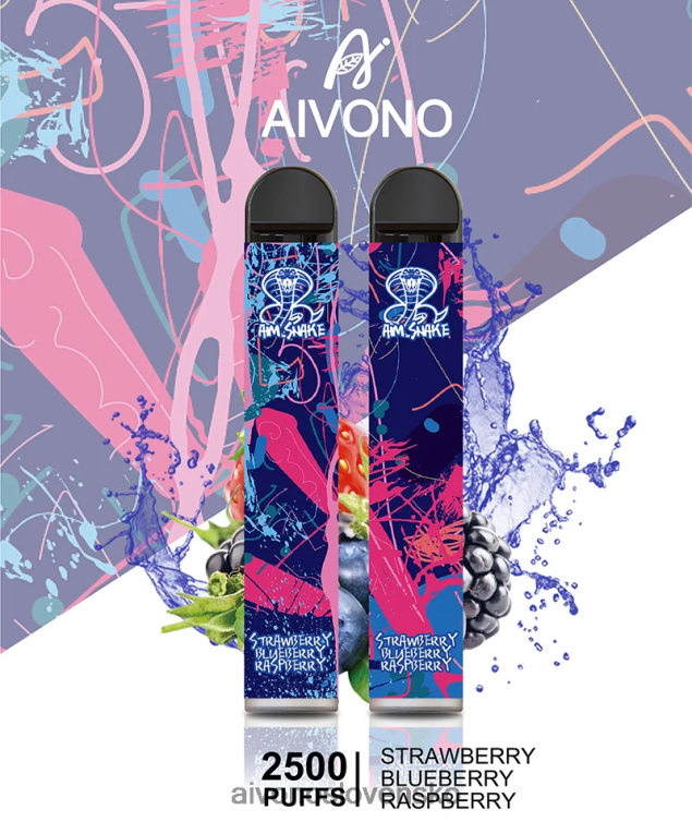 Aivono Vape Slovensko 62L8BJ318 Aivono AIM SNAKE 2500 jahoda čučoriedka malina