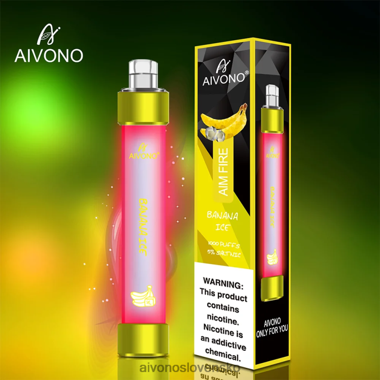 Aivono Vape Slovensko 62L8BJ324 Aivono AIM FIRE 1000 banánový ľad