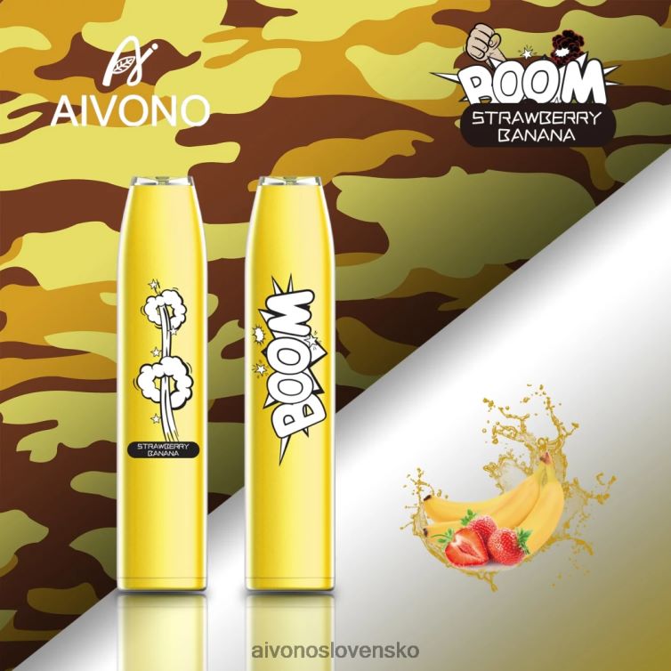 Aivono Vape Slovensko 62L8BJ363 Aivono AIM BOOM 600 jahodový banán