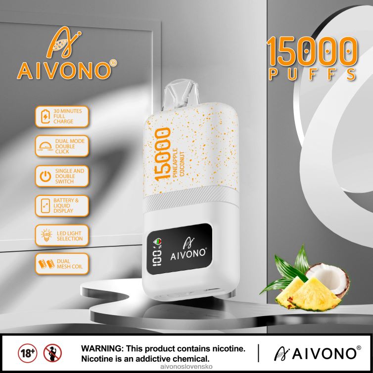 Aivono Vape Slovensko 62L8BJ72 Aivono AIM magic 15 000 ananás kokos