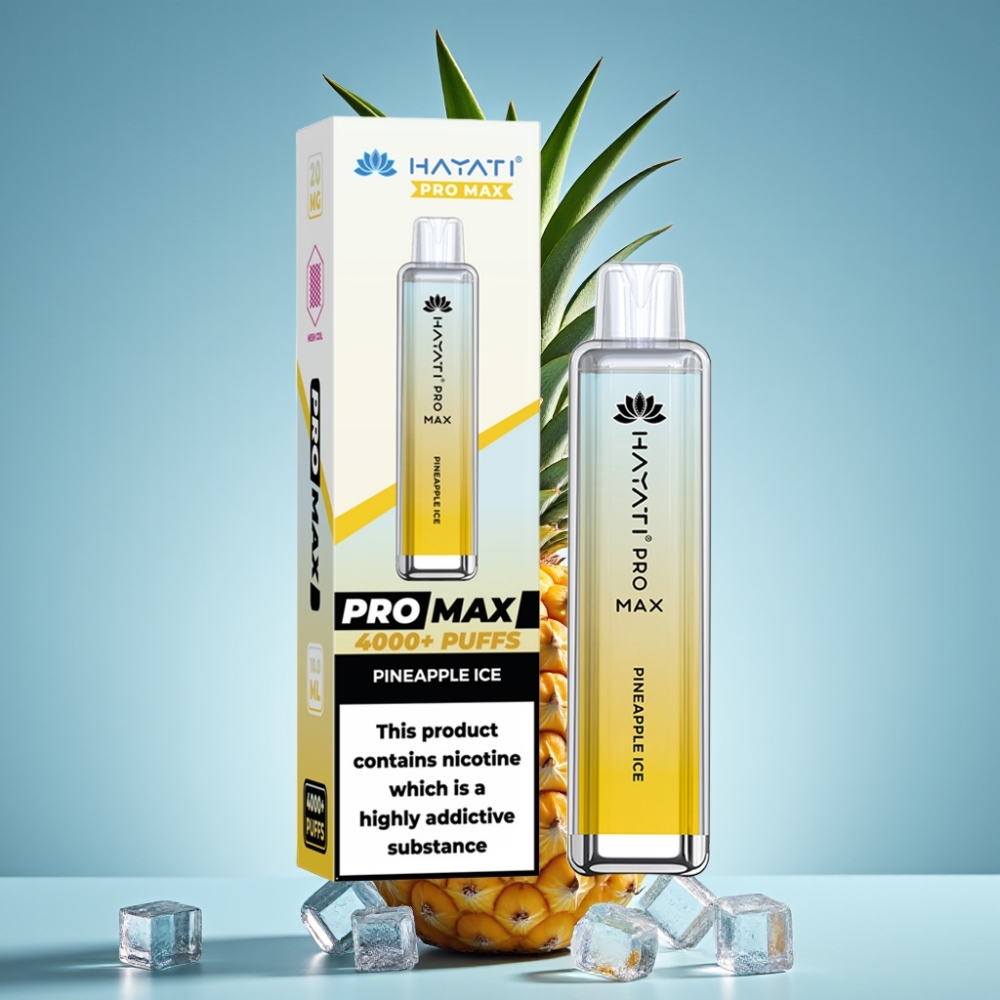 Hayati Pro Max 4000 Puffs Jednorazové Vape Ananásový ľad 5 Nikotín Hayati Pro Max 4000 Puffs Jednorazové Vape 1400mAh Batéria