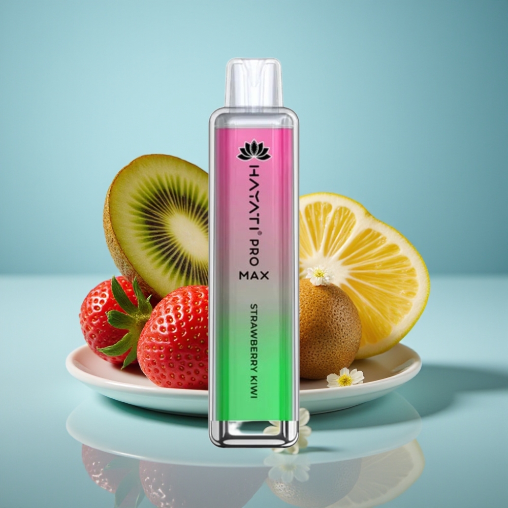 Hayati Pro Max 4000 Puffs Jednorazové Vape Jahodová Kivi s 2ml nádržou