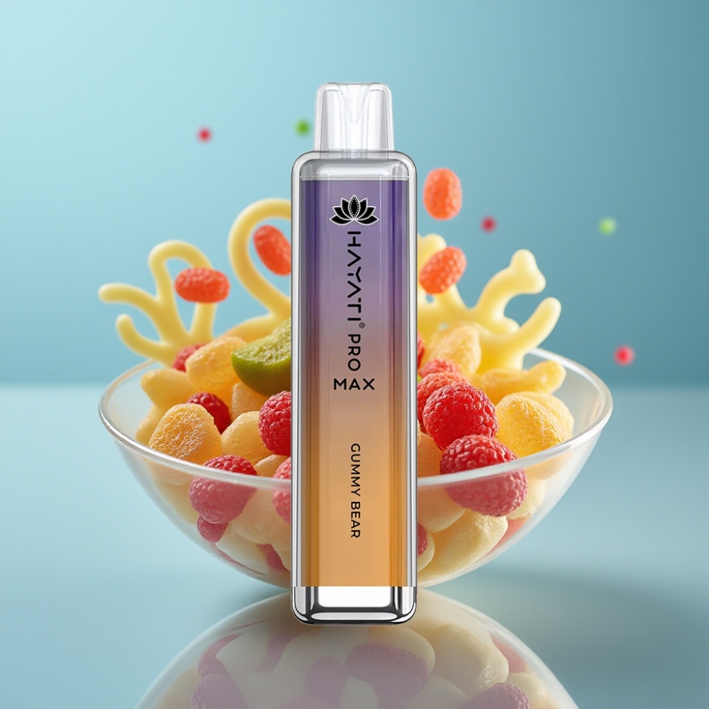 Hayati Pro Max 4000 Púfov Jednorazové Vape Gummy Bear 5 Nikotín Hayati Pro Max 4000 Púfov Jednorazové Vape 1400mAh Batéria