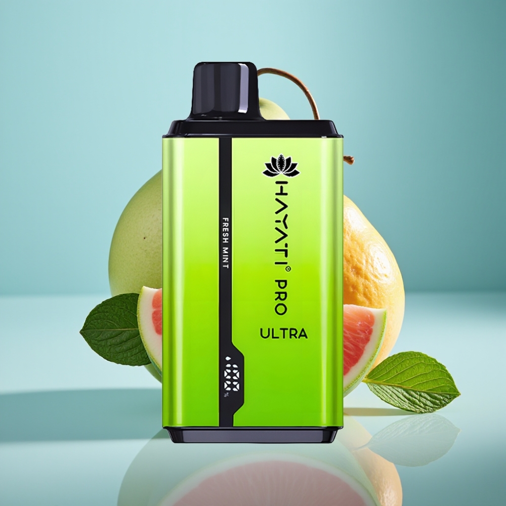 Hayati Pro Ultra 15000 Puffs Jednorazová E-cigareta Čerstvá Mäta 2×12ml