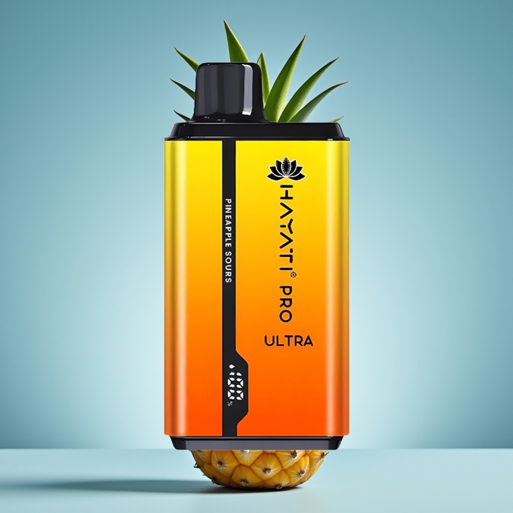 Hayati Pro Ultra 15000 Puffs Jednorazové Vape Ananásový kyslý 2×12ml