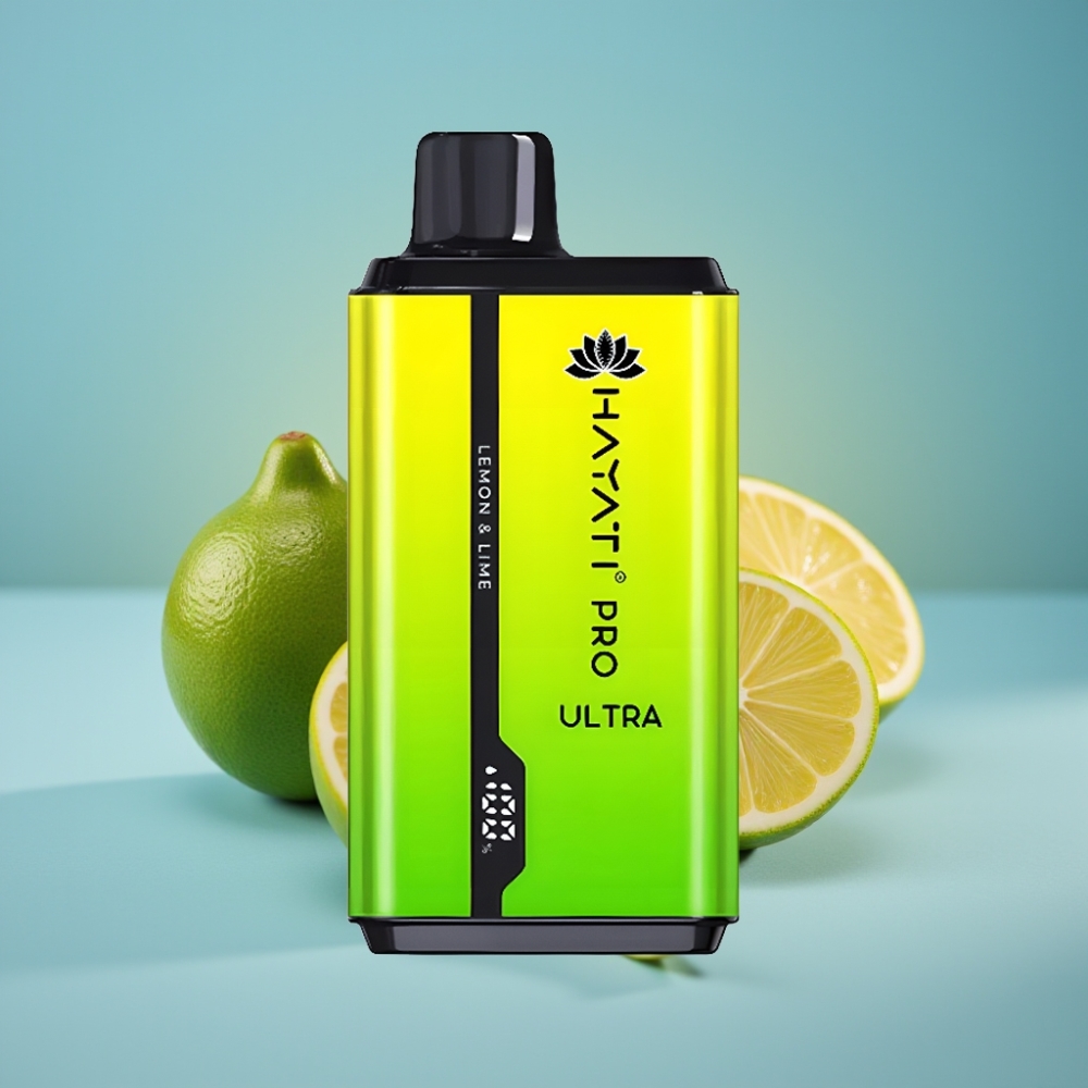 Hayati Pro Ultra 15000 Puffs Jednorazové Vape Citrón  Limeta 2×12ml