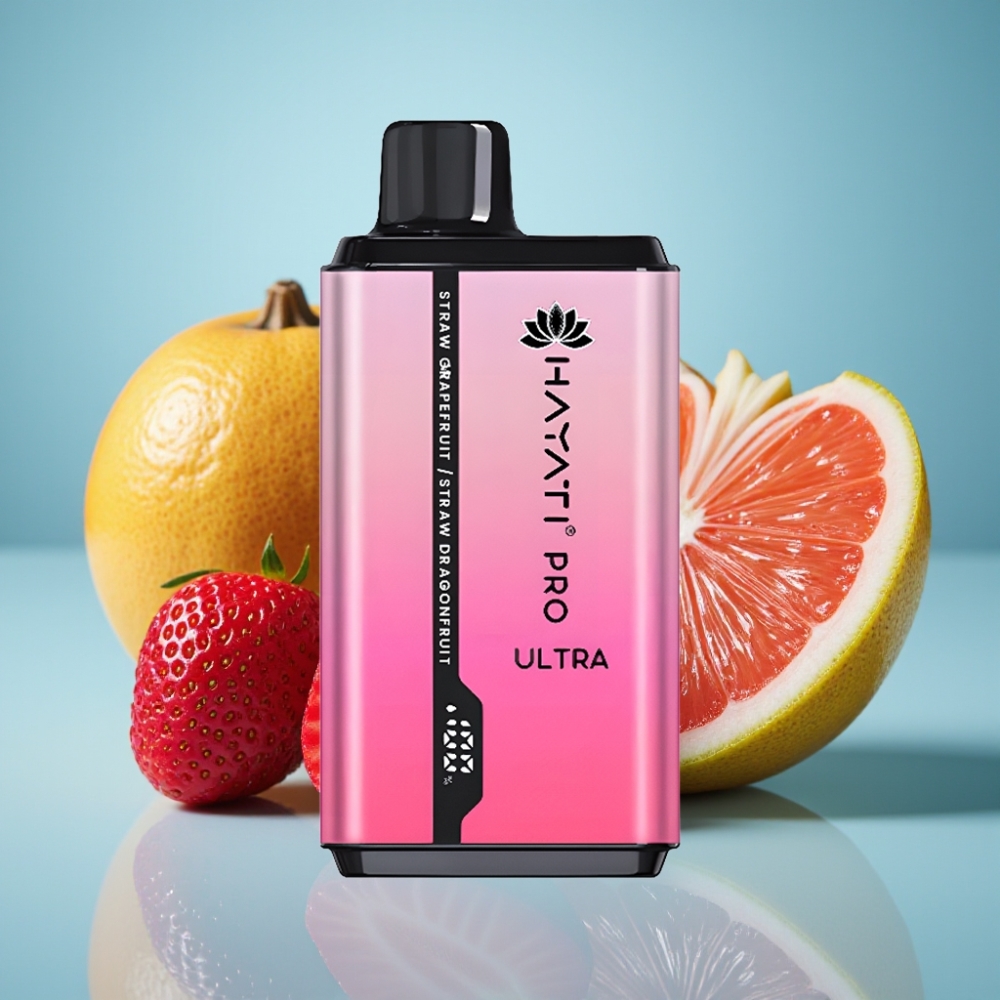Hayati Pro Ultra 15000 Puffs Jednorázová E-cigareta Jahoda Grapefruit Jahoda Dragonfruit 2×12ml